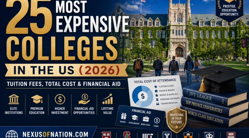 25 Most Expensive Colleges in the US (2026) - Tuition Fees, Total Cost & Financial Aid