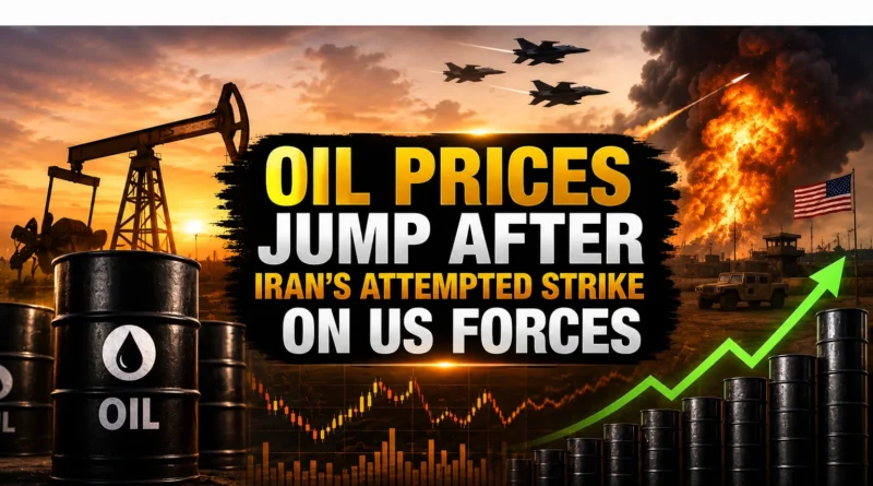 Oil Prices Jump After Iran's Attempted Strike on US Forces