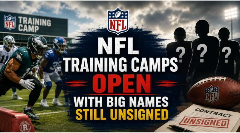 NFL Training Camps Open With Big Names Still Unsigned