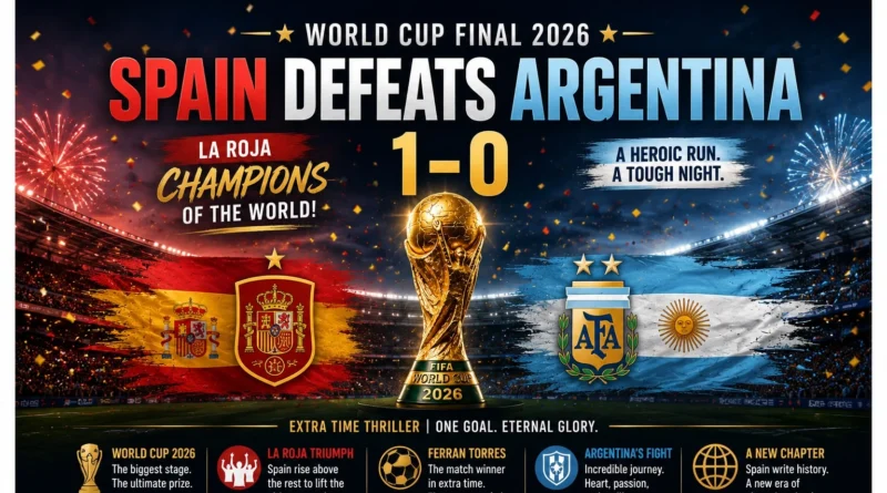 World Cup Final 2026: Spain Defeats Argentina 1–0