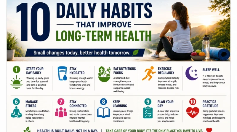 10 Daily Habits That Improve Long-Term Health