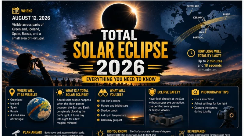 Total Solar Eclipse 2026 - Everything You Need to Know