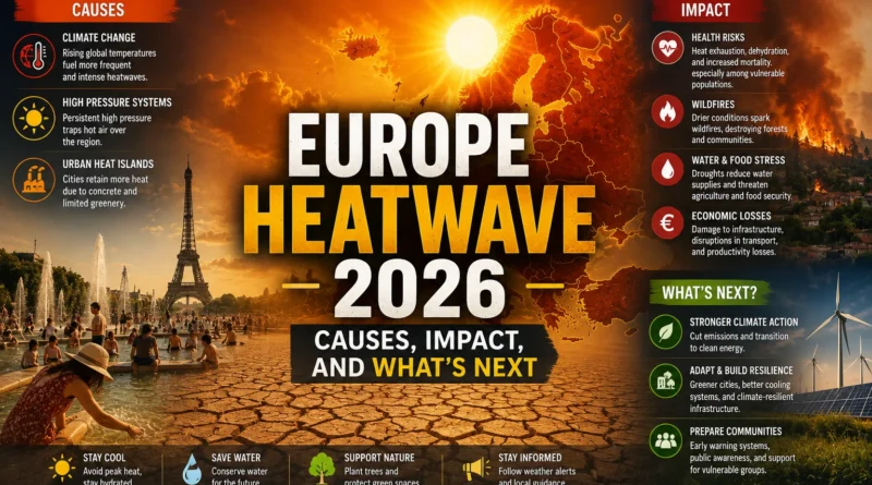 Europe Heatwave 2026 - Causes, Impact, and What's Next