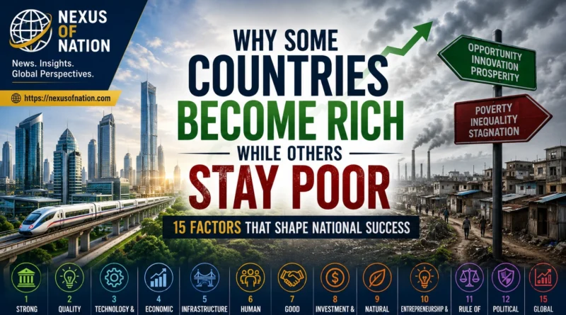 Why Some Countries Become Rich While Others Stay Poor - 15 Factors That Shape National Success
