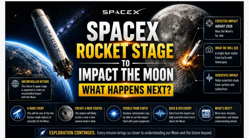 SpaceX Rocket Stage to Impact the Moon - What Happens Next?